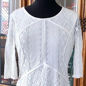 NWT Sundance Alouette White Lace Dress Sz 6 $178